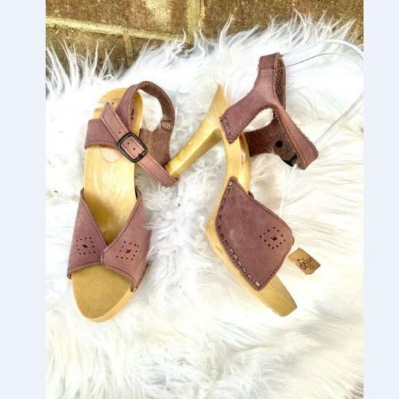 Vintage NOS 1980s Original Sandals High Heels Sexy Mauve Sz 5 - Picture 2 of 10